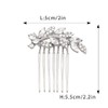 Foyte Crystal Bride Wedding Hair Comb Leaf Bridal Headpieces Rhinestone