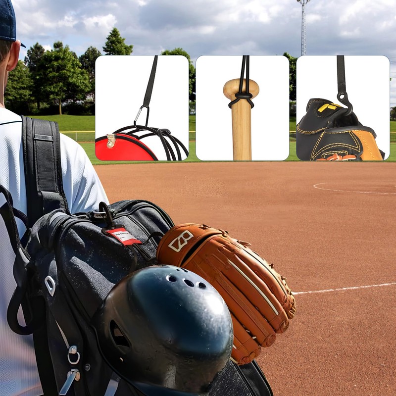 BaseGoal 3 in 1 Dugout Organizer, Baseball Softball Bag Hook