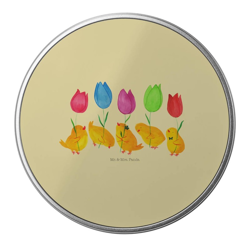 Mr. & Mrs. Panda Tin Box Round Chick Parade -