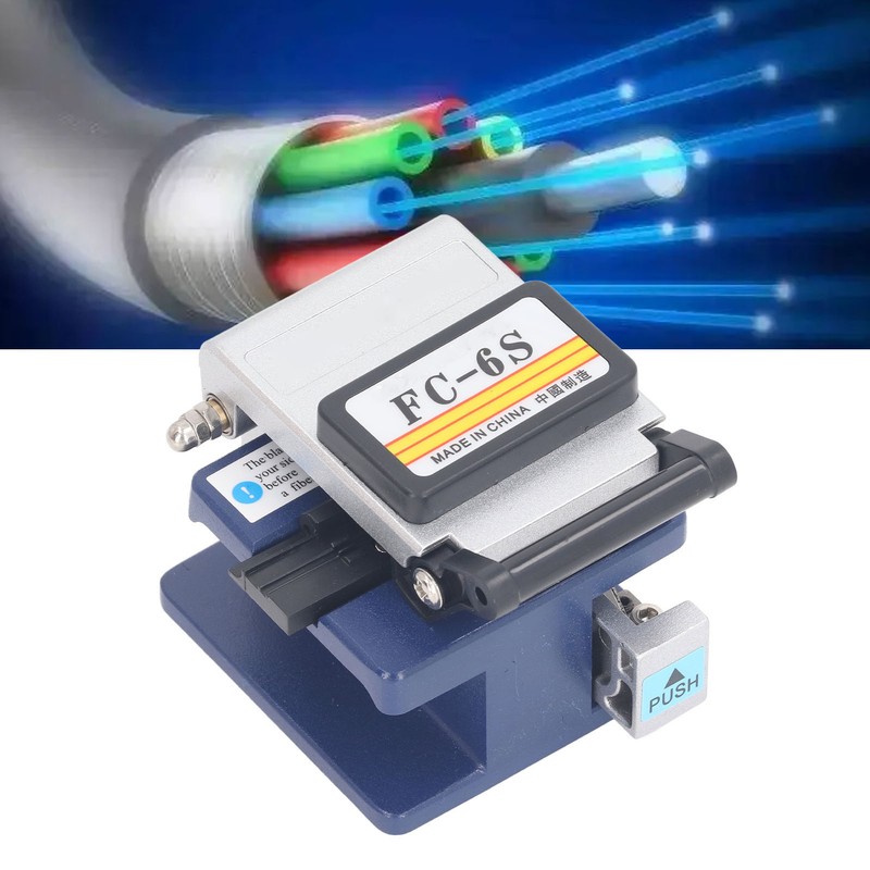 Fiber Optic Cleaver High Accuracy 12 Surfaces Blade Optical Fiber