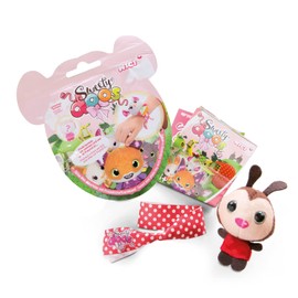 NICI 46830 Sweetydoos Surprise Cuddly Toy with UV Effect, Collectible Bracelet, 9 Mini Surprise Figures with Friendship Bracelet & Poster, Ideal for Collecting, Playing & Swaping, Colourful