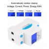 Generic Medidor De Energía Monofásico De Carril Din 5-32a Ac110-130v