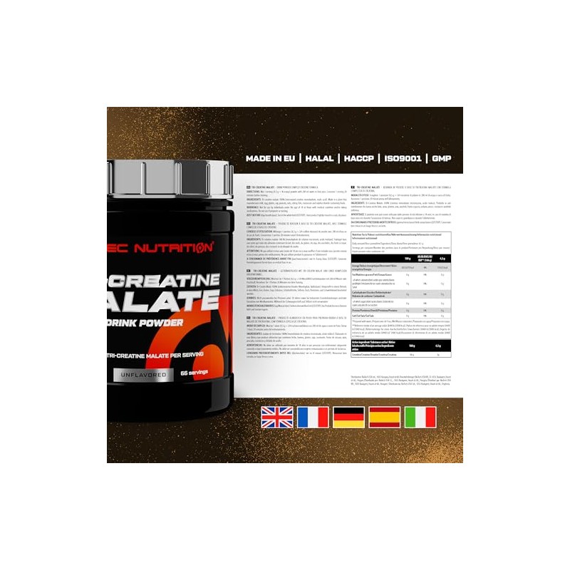 Scitec Nutrition Tri-Creatine Malate - Unflavoured Drink Powder - 3