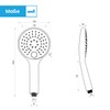 B?chlein B?chlein Universal Duschbrause - Brausekopf mit 3 Strahlarten, einfach