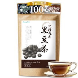 Black Bean Tea Made in Hokkaido, 0.1 oz (3 g) x 30 Packets, Tea Bags, Nutritionist-Quality Health Tea, Additive-Free, Caffeine-free, Caffeine-free, Nature Link, 30 Packs