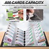 MyLifeUNIT Business Card Book, Name Card Holder Book with 600