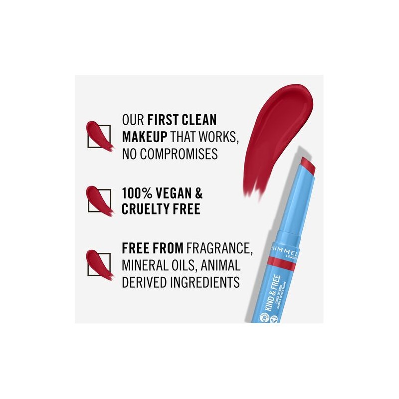 Rimmel Kind & Free Tinted Lip Balm Cherry Red