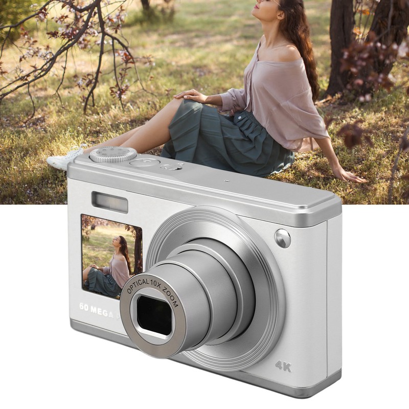 Digital Camera 60MP 4K Ultra HD Dual Screen Auto Focus