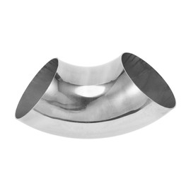 Motoforti 4" Inch OD 90 Degree Mandrel Bend Elbow Car Modified Exhaust Pipe Tubing 1.5mm/16GA Thickness 304 Stainless Steel Bend Tube Stair Handrail Piping 102x250x1.5mm