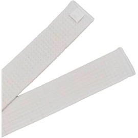 Pandiui23 Professional Taekwondo Karate Judo Belt Double Wrap Martial Arts Stripe Sports Belt (1, White, 2.8M)
