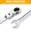 Pilida 10mm Ratchet Wrench Flex Head: Box End Wrench 12Pt|