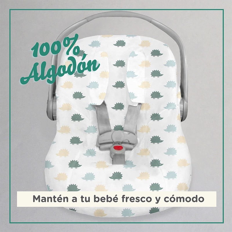 Nap Baby Funda para Portabebé con resorte ajustable, 100% algodón,