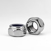 MINHER M10-1.5 Nylon Insert Locknuts,304 Stainless Steel Lock Nuts, Metric