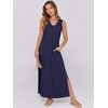 ANRABESS Women's Summer Casual Sleeveless V Neck Maxi Dress 2025