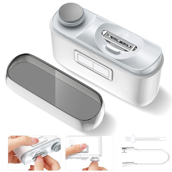 Yibosoar Electric Automatic Nail Clipper with LED Light & 2