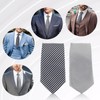 2PCS Men's Clip-on Ties - Solid Uniform Pre-tied Adjustable Neck