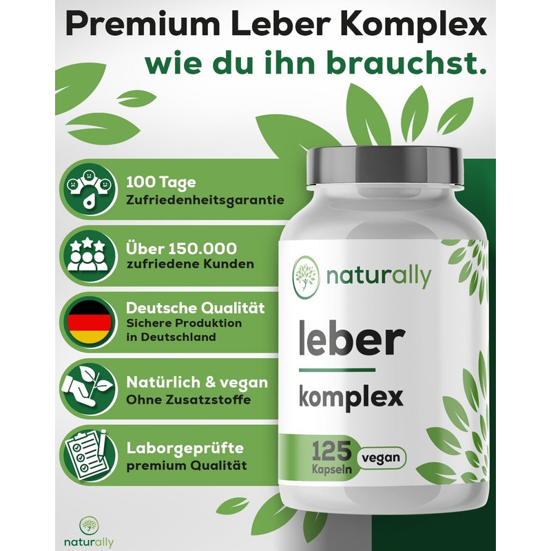 Natural Liver Complex Capsules with Milk Thistle High Dose, Artichoke,