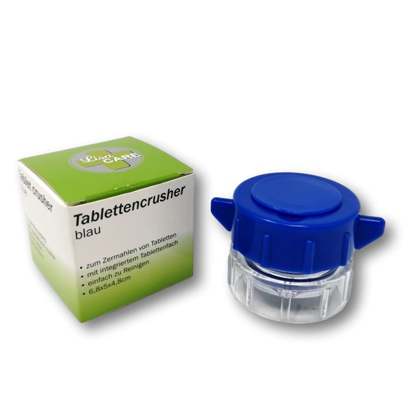 LisaCare Pill mortar and pill crusher - pill box small in the lid - pill crusher - medication mortar