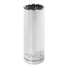Powerbuilt 940135 1/2" Dr. 12 Pt. SAE Deep Well Socket,