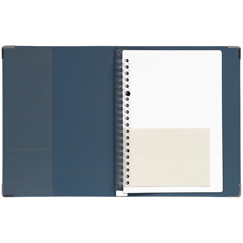 Maruman F416-72 Youance A5 Binder, 20 Holes, Navy