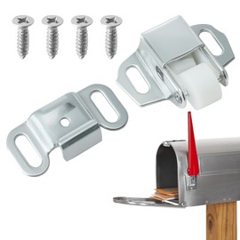 Mailbox Replacement Roller Catch Latch, Durable Roller Catch Latch with Screws for Mailbox Door Repair, Cabinet Doors, RVs, Campers, and Kitchen Hardware (1 Pc)