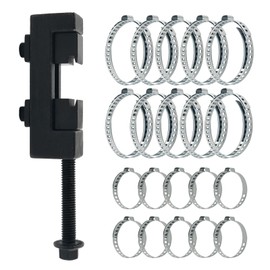 CV Boot Clamp Pliers,Antirust CV Boot Clamp Tool with 20PCS Stainless Steels Single Ear Hose Clamps,Tie Rod Boots Clamps for Installation and Removal of Axle Boots Clamping