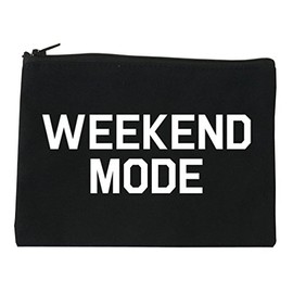 FASHIONISGREAT Weekend Mode Vacay Cosmetic Makeup Bag Black Small
