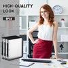 Teling 8 Pack Zipper Binder with 3 Ring Cover Zipper,