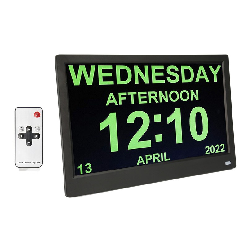 11.6 Inch Digital Calendar Alarm Day Clock 12 24 HR
