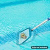 POOLWHALE Professional Pool Skimmer Net,Fine Mesh Net Bag,Heavy Duty Swimming