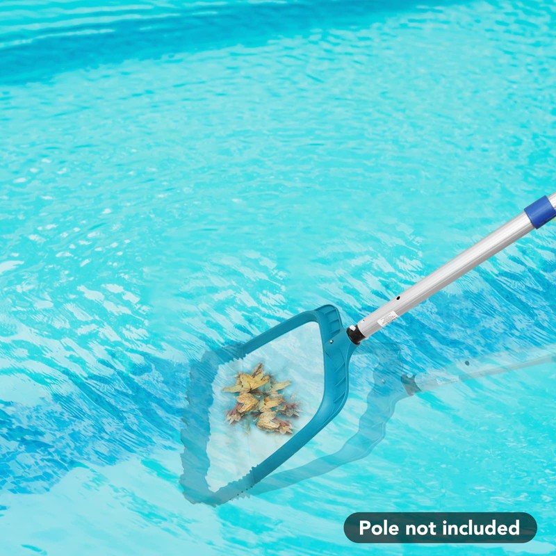 POOLWHALE Professional Pool Skimmer Net,Fine Mesh Net Bag,Heavy Duty Swimming