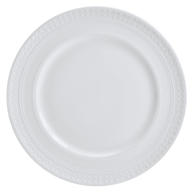 Mikasa Crown White Chip Resistant 18 Piece Dinnerware Set, Service