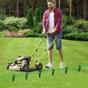 YUNYU 100Pcs Lawn Edging Pegs, 8.5cm Black Landscape Boundary Wire