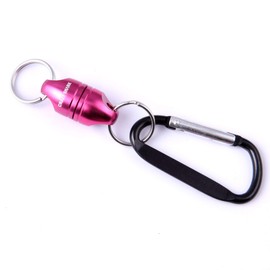 Crazy Shark Magnetic Net Release Aluminum Shell for Fly Fishing (Pink)