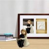 Carracci Black Dog Angel Figures Angel Dog Friendship Memorials Shaped