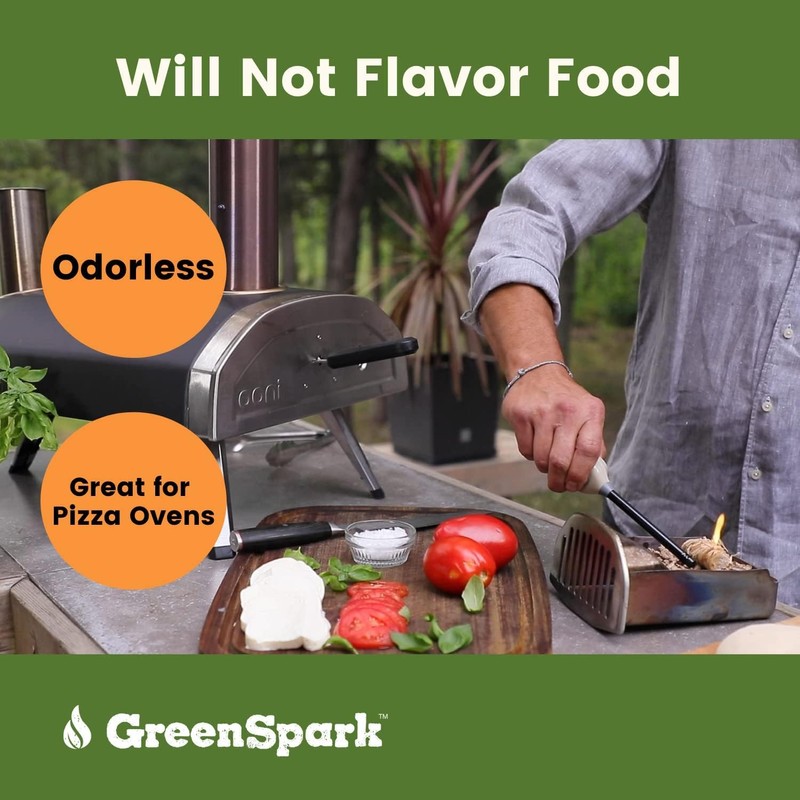 GreenSpark Natural All Weather Fire Starters 70 Pcs, Smoker, BBQ,