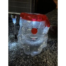 Garden Light 3pc Inflatable Santa Claus Solar Light Covers Xmas Holiday w Pump Outdoor Garden