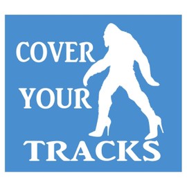 thatlilcabin - Bigfoot Sasquatch Yeti Cover Your Tracks 6" car Sticker Decal AS1503