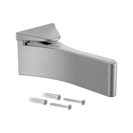 Gedotec Design Shelf Bracket, Wall Shelf Made of Metal, Anodised Silver, Pack of 1, Shelf Bracket, Heavy Duty, MAFOS, Shelf Thickness 6-30 mm, Shelf Support with Load Capacity up to 50 kg, Shelf