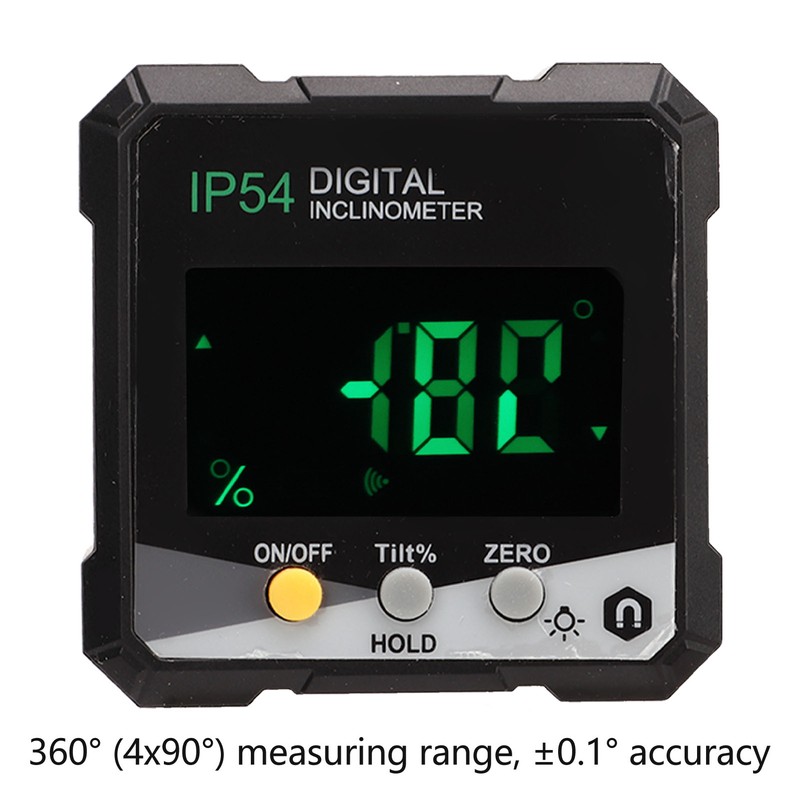Digital Inclinometer LCD Display Protractor Magnetic Level Box Angle Finder