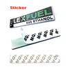 3D Metal Flexfuel Decal Ethanol Custom Metal Modified Car Flex