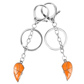 SUPVOX 1set Basketball Keychain Decor Sports Keyring for Boys and Girls Adults for Birthdays Valentine's Day and Christmas Adorable Alloy Basketball Pendant for Keys Bags