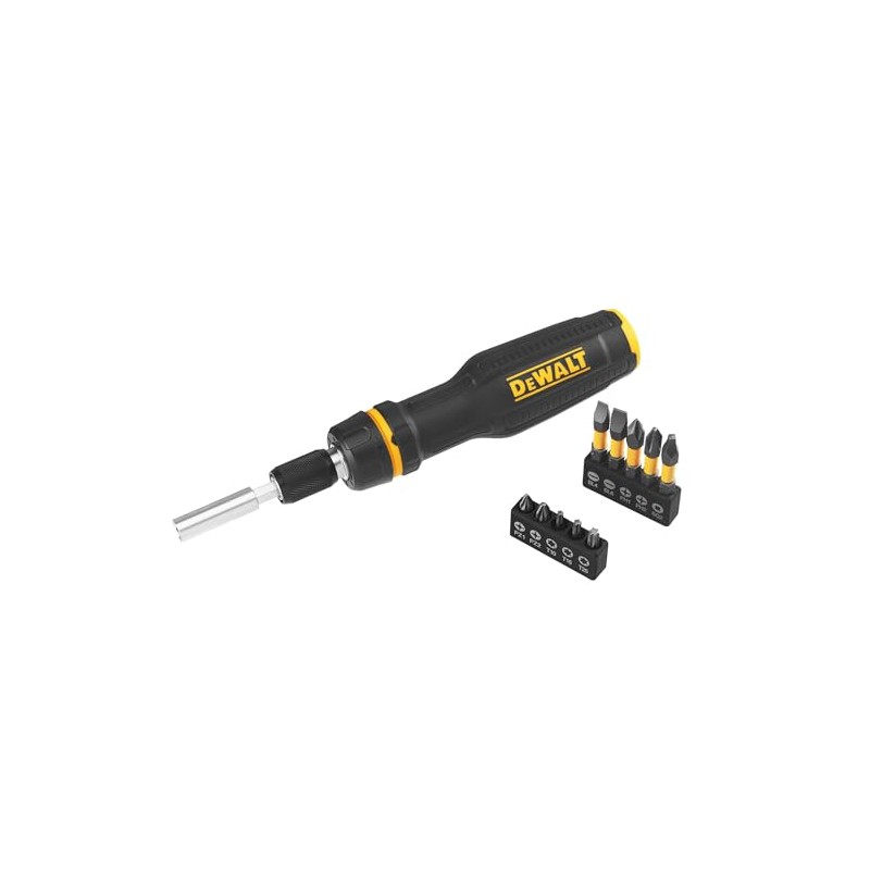 Dewalt Full Fit Telescoping Multi-bit Ratcheting Screwdriver + 10 Bits,