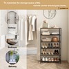 HOMEFORT Shoe Rack 6-Tier, Shoe Storage Shelf, Industrial Shoe Tower,