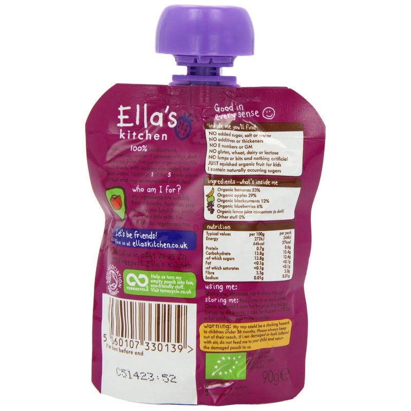 (6 PACK) - Ellas Kitchen - Smoothie Fruit - Purple
