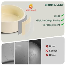 SPUNKYJUNKY Ceramic Dog Bowl Feeding Bowl Cat Bowl for Cats and Dogs (400 ml, Light Green)