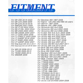 JFG RACING Dirt Bike Gas Fuel Tank Cap Cover With Air Vent Hose For DRZ50/70/125/400/400E, LT-R450, LT-Z250/400/400Z, TE250, YZ250, TTR250, Raptor 125/250/350/660, YFZ450 And More ATV Motorcycle, BLUE