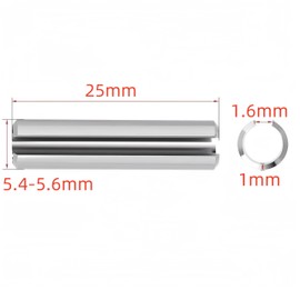 NACX M5 x 25mm Slotted Spring Pins Split Spring Dowel Tension Roll Pins, 304 Stainless Steel, 40Pcs