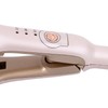 Flat Curling Iron 45W Pink Negative Ion Hair Crimper Waver