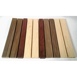Wood-Hawk 3/4" x 2" x 24" - 2 PURPLEHEART 4 Walnut 4 Maple DIY Wood Cutting Boards